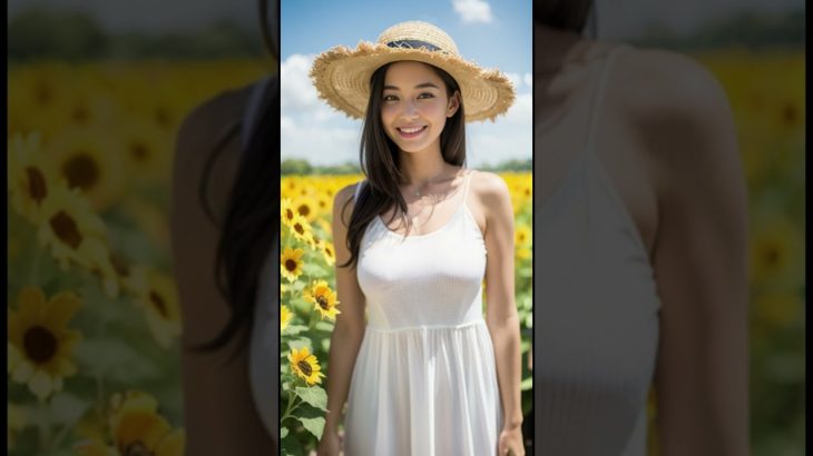 【AIグラビア】AI ART LOOKBOOK – sunflower 【AI写真集】