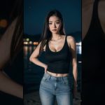 【AIグラビア】AI ART LOOKBOOK – night beach 【AI写真集】