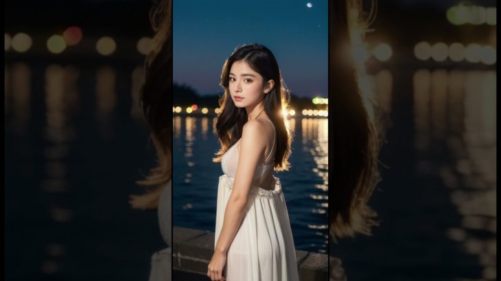 【AIグラビア】AI ART LOOKBOOK – night beach 【AI写真集】