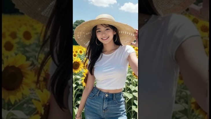 【AIグラビア】AI ART LOOKBOOK – sunflower 【AI写真集】