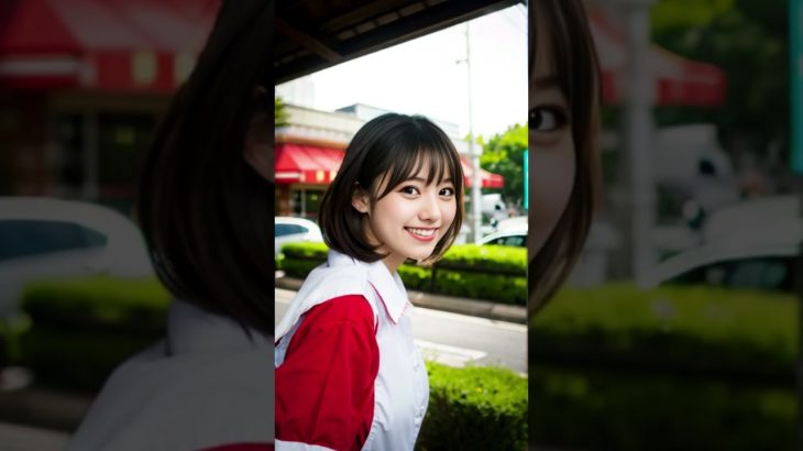 【AIグラビア】AI ART LOOKBOOK – hamburger shop 【AI写真集】