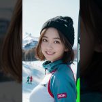 【AIグラビア】AI ART LOOKBOOK – ski resort 【AI写真集】