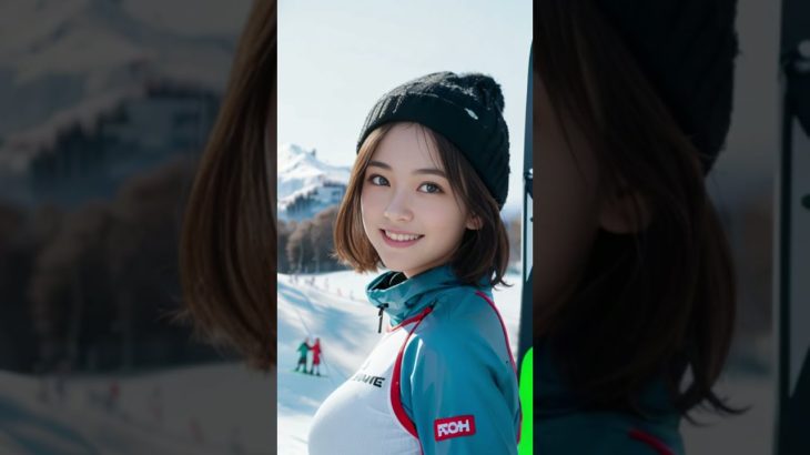 【AIグラビア】AI ART LOOKBOOK – ski resort 【AI写真集】